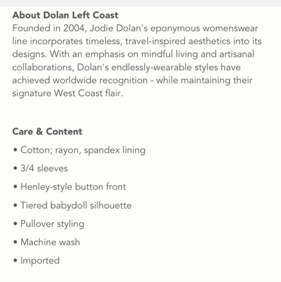 ANTHROPOLOGIE Dolan left coast Pink Babydoll Top Size Medium - Picture 9 of 13